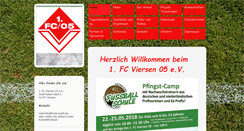 Desktop Screenshot of fcviersen05.de