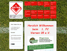 Tablet Screenshot of fcviersen05.de